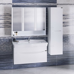 СанТа Тумба с раковиной Сатурн 105  подвесная – фотография-3